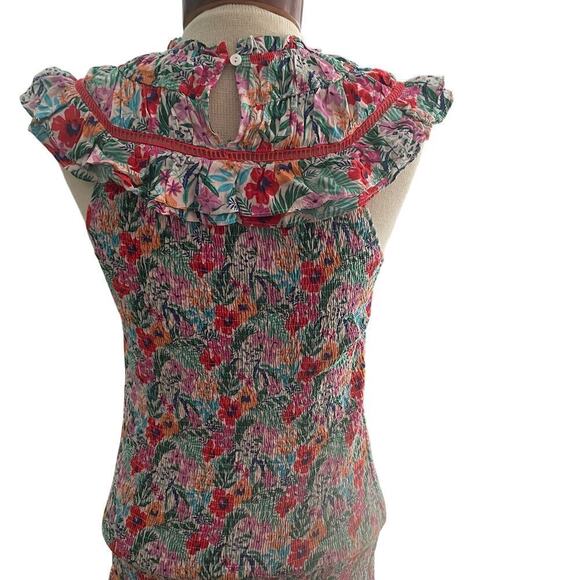 Lost & Wander Floral Smocked Dress Size Medium All Summer Long Mini Dress - Picture 2 of 7